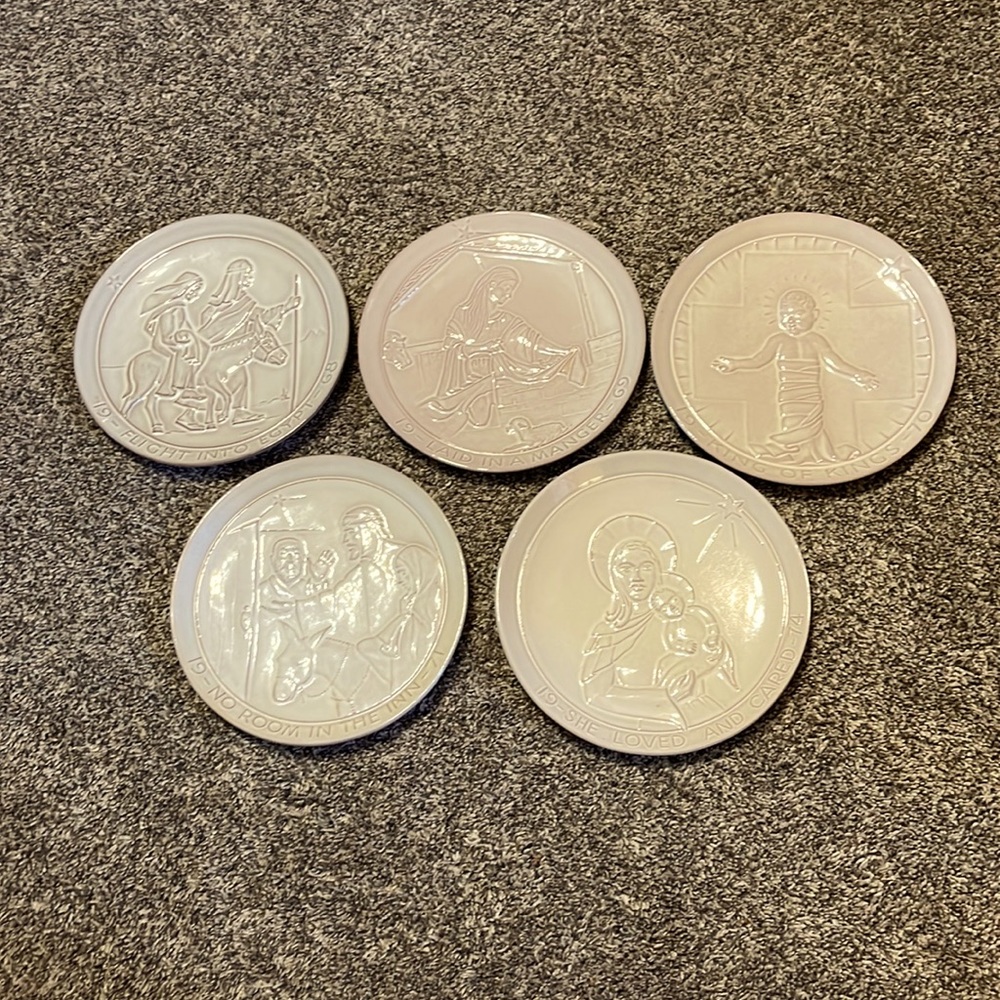 Frankoma Pottery Christmas plates